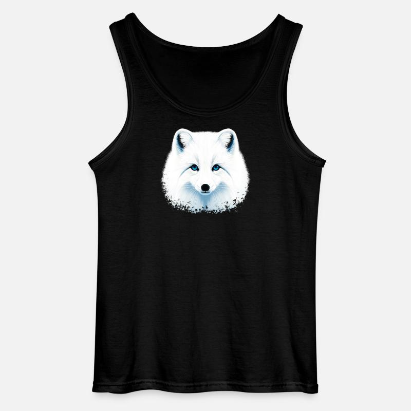 Polarfuchs - Gildan Männer Tank Top - Schwarz