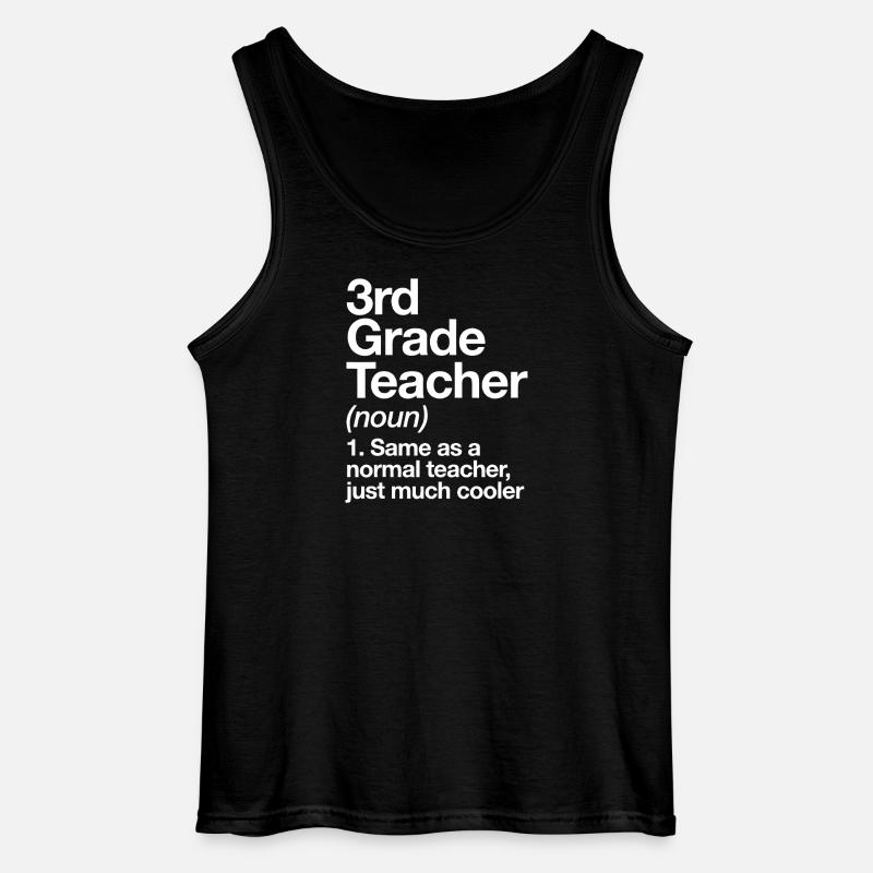 3. Klasse-Lehrer Humor-Tee - Gildan Männer Tank Top - Schwarz