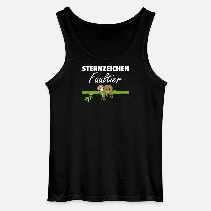 Sternzeichen Faultier Loading - Gildan Männer Tank Top - Schwarz