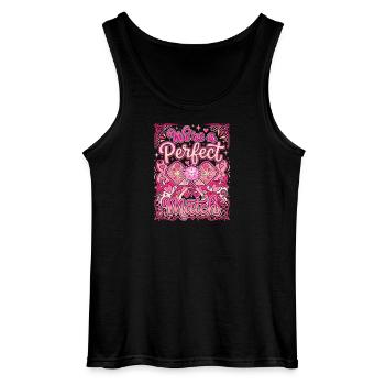 Perfect Match Heartbreak - Gildan Men’s Tank Top - black - Front - AI Model Male 185 dark (185cm)