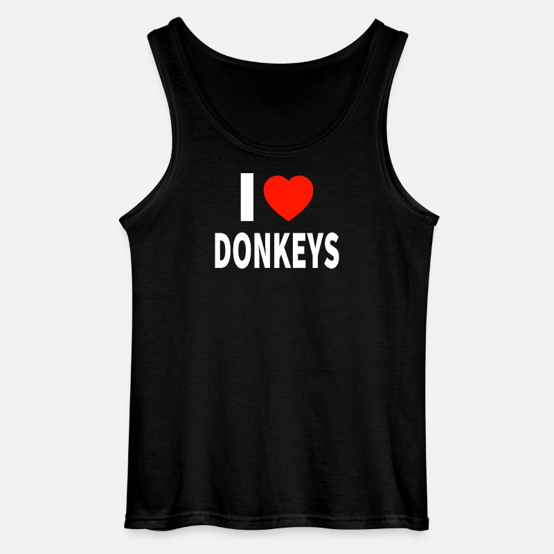 Esel - Gildan Männer Tank Top - Schwarz