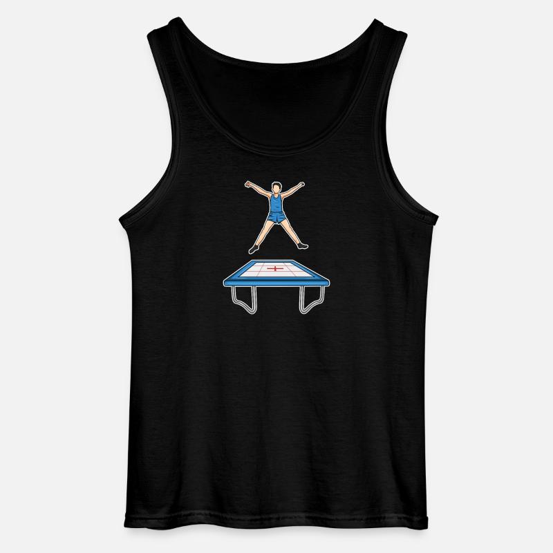 Sjov trampolinbarn - Gildan tanktop til mænd - sort