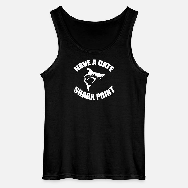 HAVE A DATE - SHARK POINT - Gildan Männer Tank Top - Schwarz