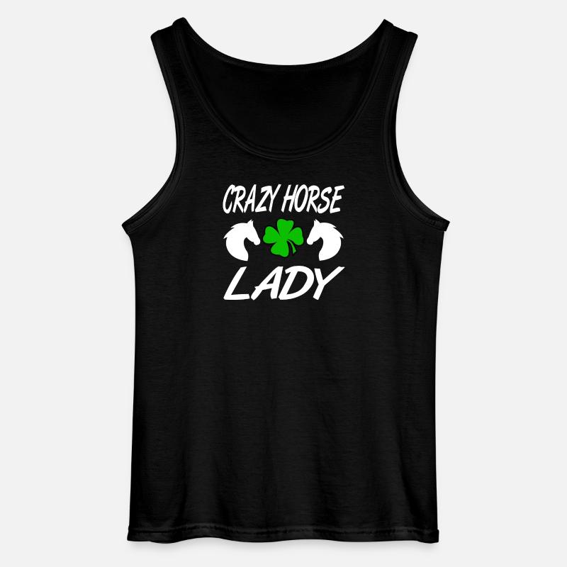 Pferde - Gildan Männer Tank Top - Schwarz