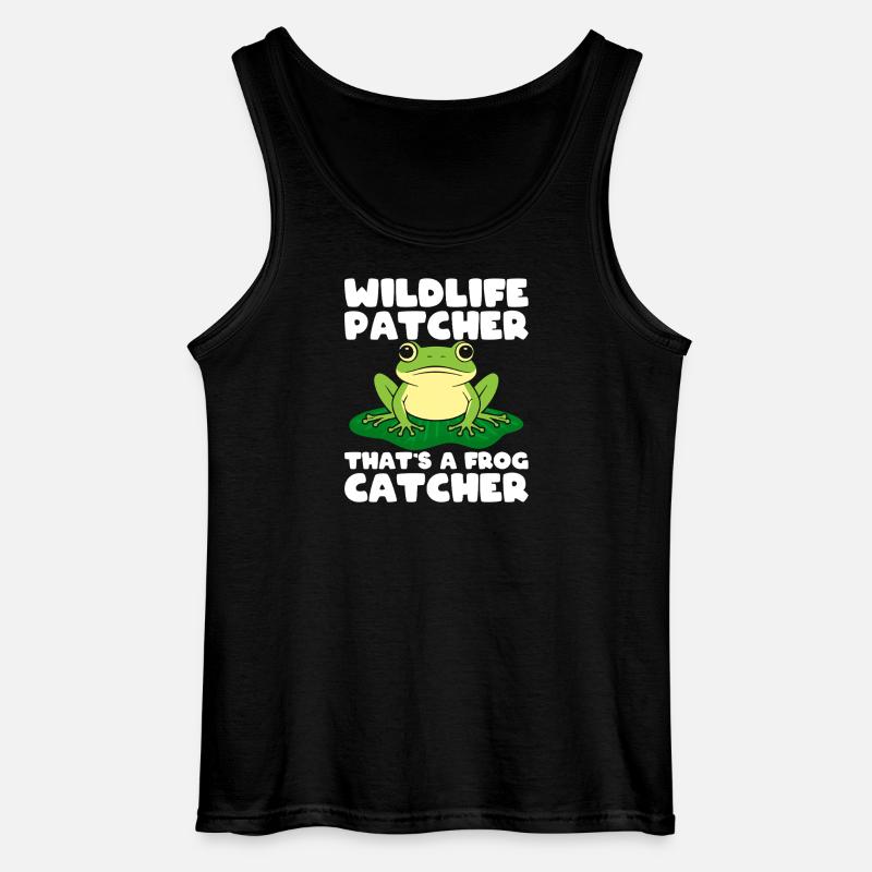 Frøfanger Vildtlap Fangerfrø - Gildan tanktop til mænd - sort