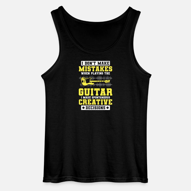 Guitar Creative Decisions Tee - Gildan Men’s Tank Top - black