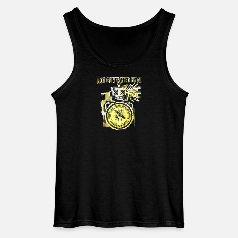 AI Human Error - Gildan Männer Tank Top - Schwarz