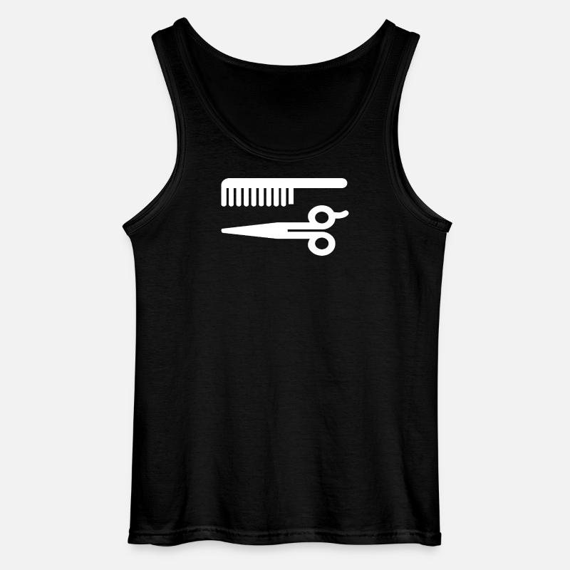 Friseur - Gildan Männer Tank Top - Schwarz