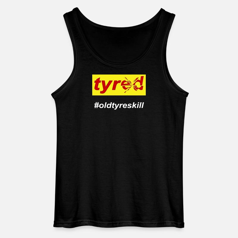 Müde, erschöpfte Mutter - Gildan Männer Tank Top - Schwarz