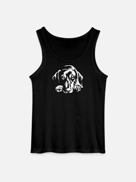 Dachshund "Black Edition" - Gildan Men’s Tank Top - black
