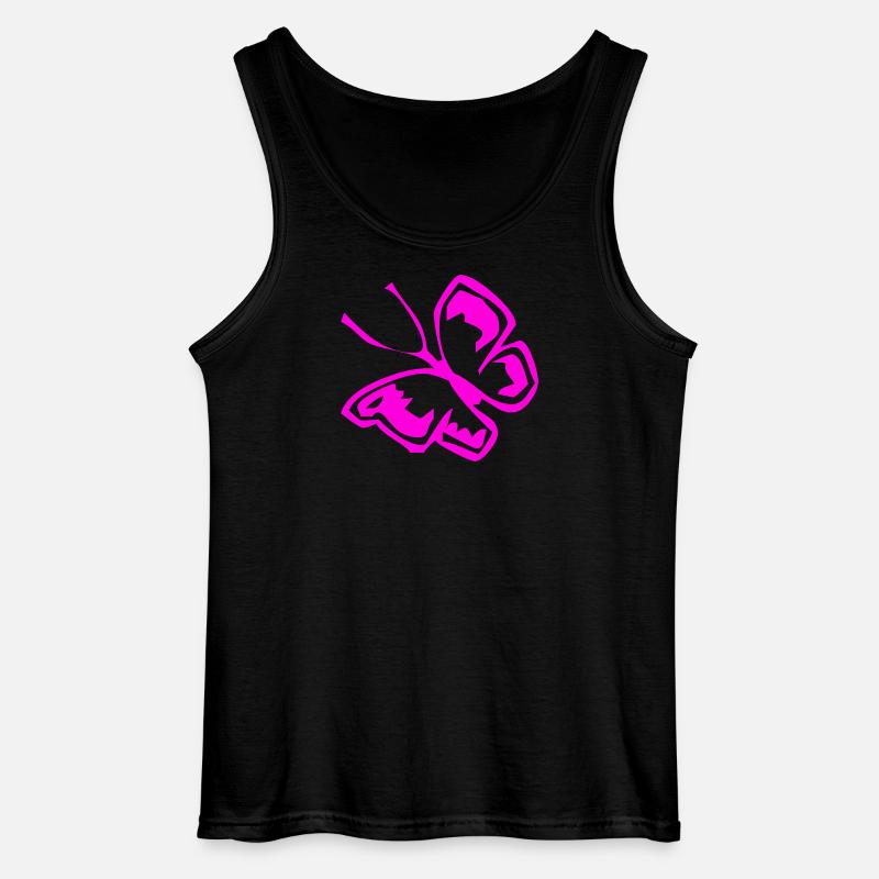Schmetterling - Gildan Männer Tank Top - Schwarz
