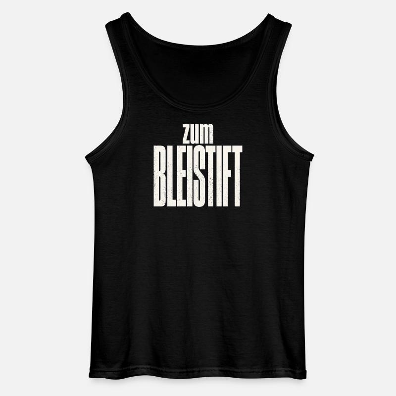 Zum Bleistift - Gildan Männer Tank Top - Schwarz