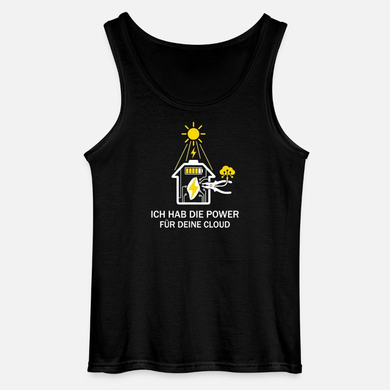 Solar Handwerker Cloud Power   - Gildan Männer Tank Top - Schwarz