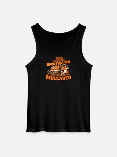 Müllauto Spruch - Gildan Männer Tank Top - Schwarz