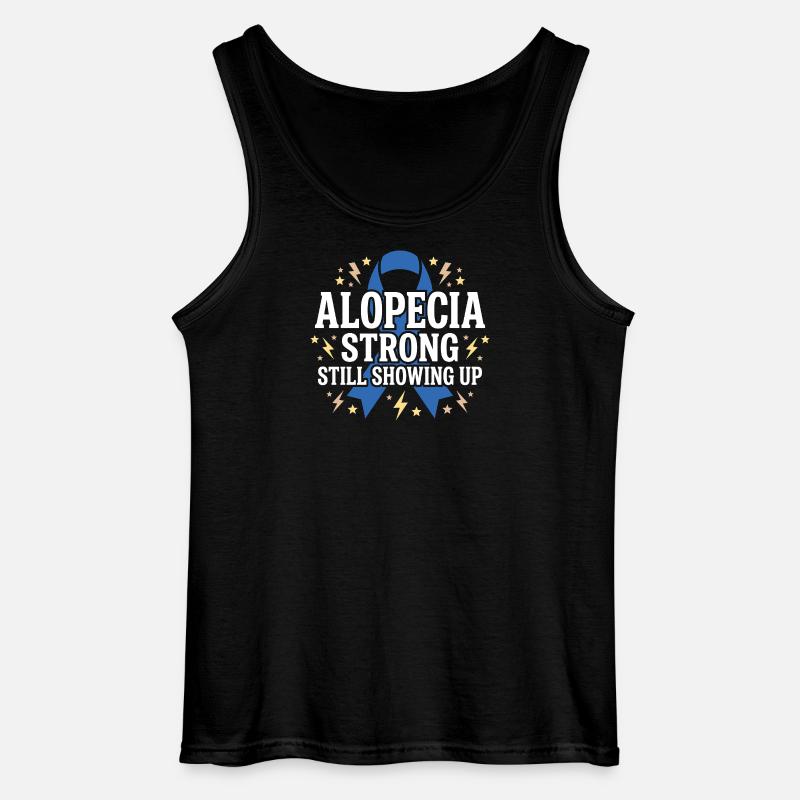 Alopezie-bewusstsein Alopecia Areata Haarausfall - Gildan Männer Tank Top - Schwarz