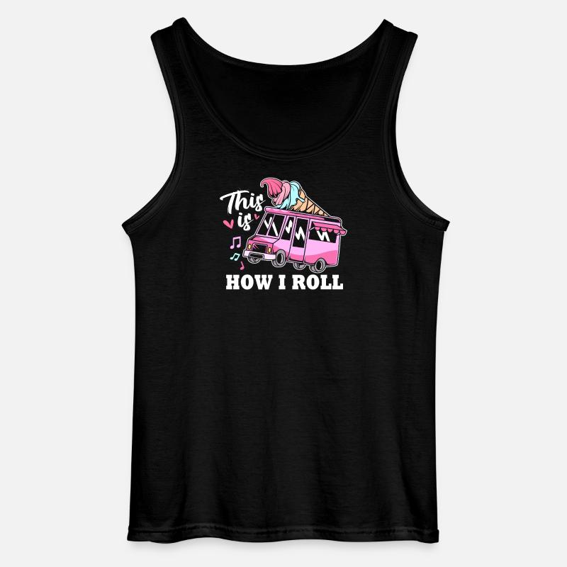 Eisdiele Eiswagen Eis Eiscreme - Gildan Men’s Tank Top - black
