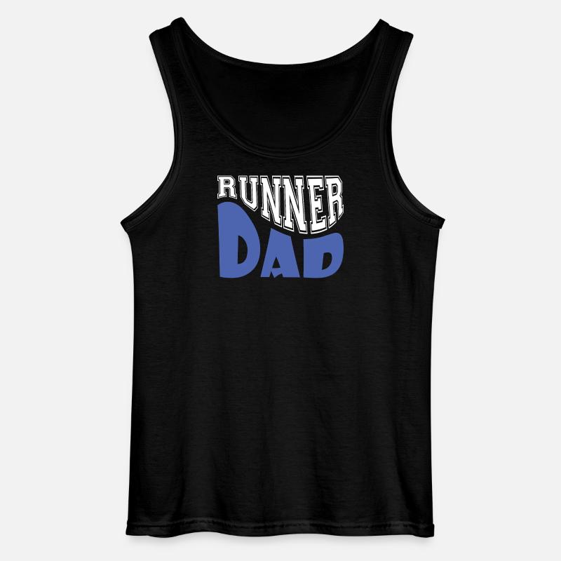 Läufer-Vater - Gildan Männer Tank Top - Schwarz