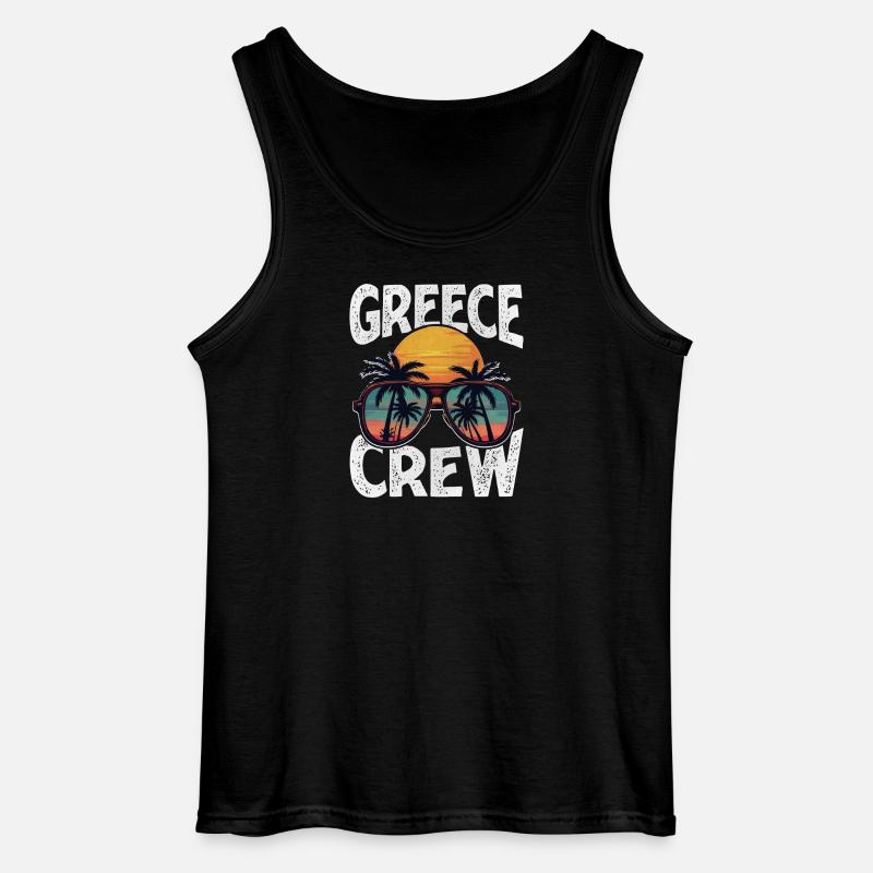 Greece Crew - Gildan Männer Tank Top - Schwarz