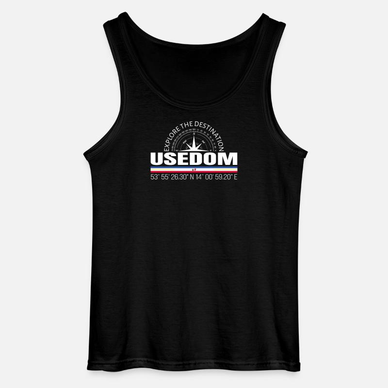 Usedom - Gildan Männer Tank Top - Schwarz