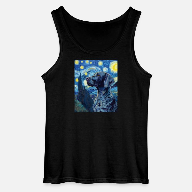 Deutsch Kurzhaar - Gildan Männer Tank Top - Schwarz