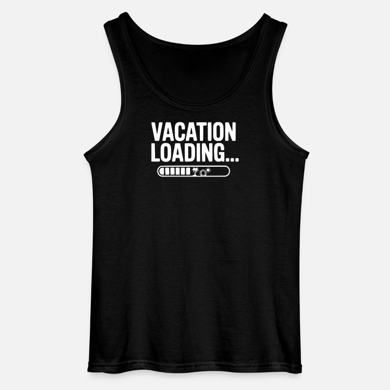 Vacation Loading... - Gildan Men’s Tank Top - black