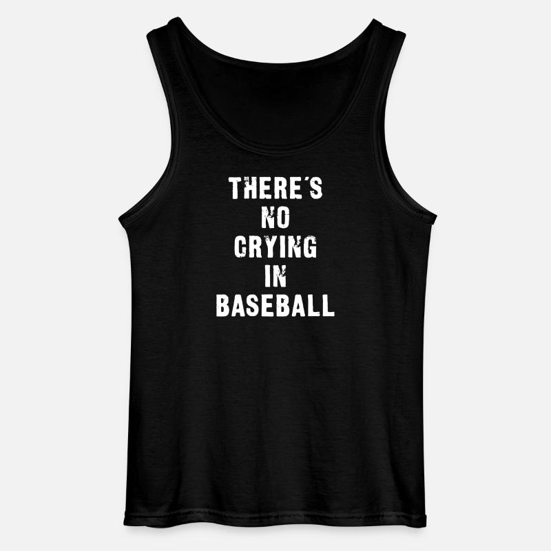 Baseball-Motto Bold Tee - Gildan Männer Tank Top - Schwarz