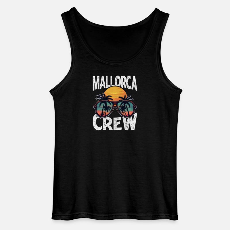 Mallorca Crew - Gildan Männer Tank Top - Schwarz