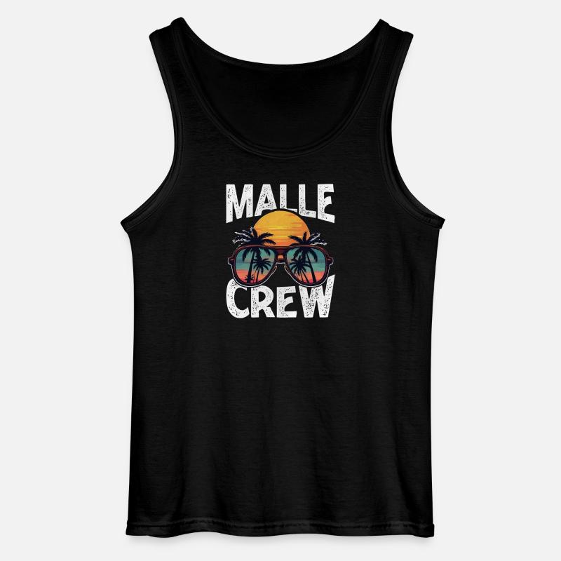 Malle Crew - Gildan Männer Tank Top - Schwarz