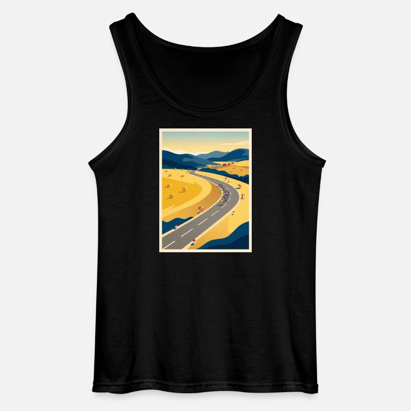 July Road – Radfahrer-Erinnerung - Gildan Männer Tank Top - Schwarz
