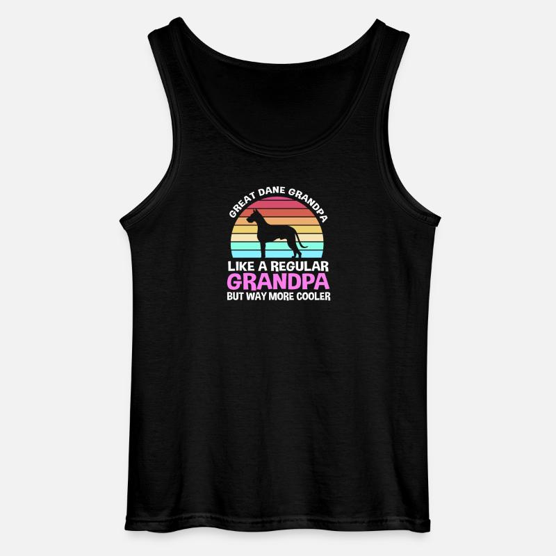 Deutsche Dogge - Gildan Männer Tank Top - Schwarz