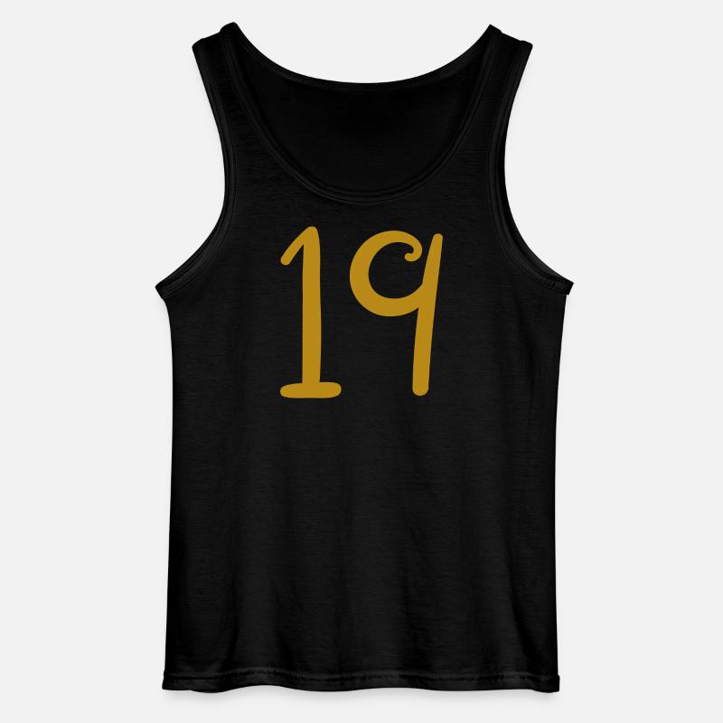 19 - Gildan Männer Tank Top - Schwarz