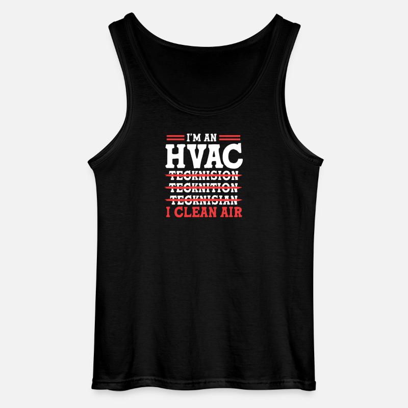 Heizung Klimatechniker Techniker Kältetechniker - Gildan Männer Tank Top - Schwarz