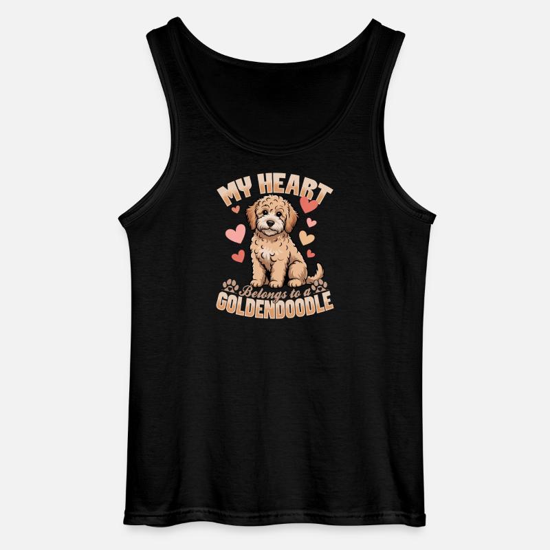 Goldendoodle Dog Breed - Gildan Männer Tank Top - Schwarz