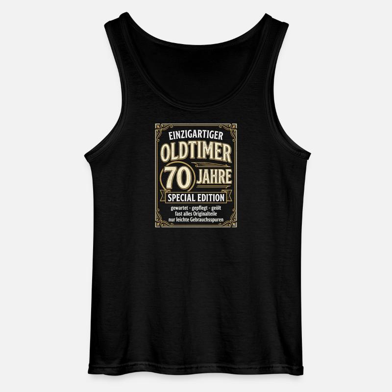 Einzigartiger Oldtimer 70 Jahre Special Edition - Gildan Männer Tank Top - Schwarz