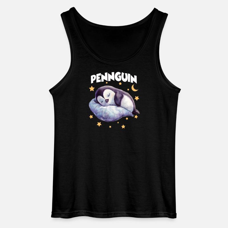 PennguinPinguin Pyjama Pennguin Langschläfer - Gildan Männer Tank Top - Schwarz