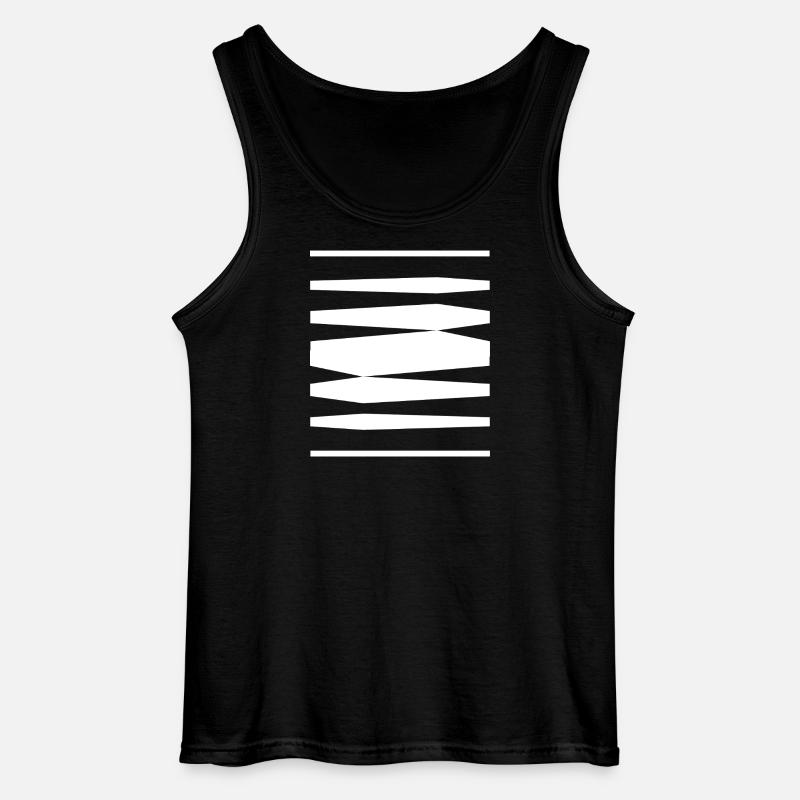 Bold Stripes-Design - Gildan Männer Tank Top - Schwarz