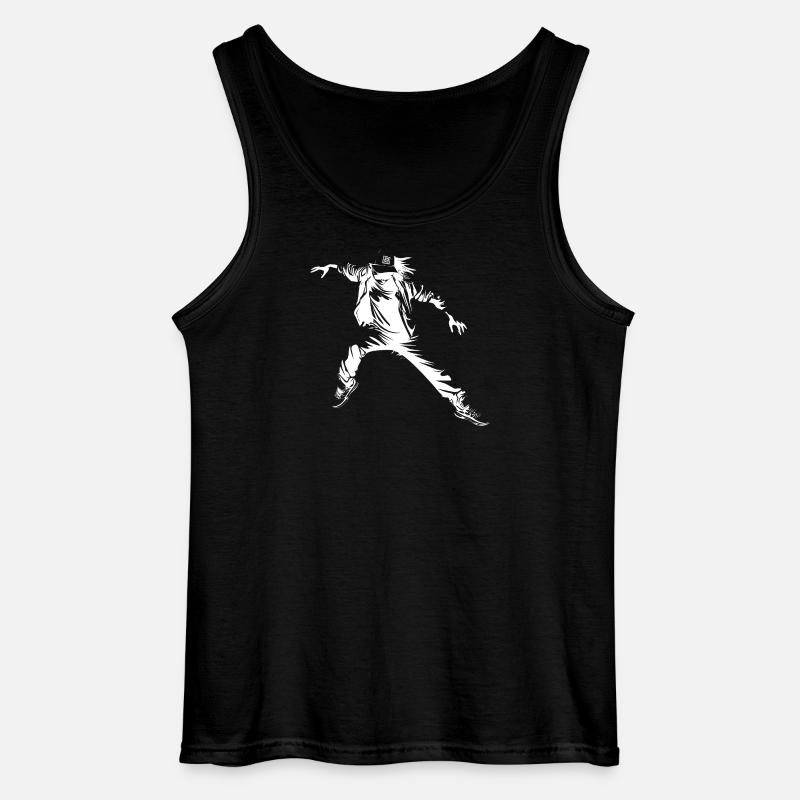 Breakdance Sketch - Gildan Männer Tank Top - Schwarz