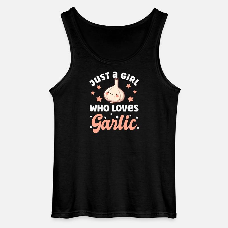 Knoblauch - Gildan Männer Tank Top - Schwarz