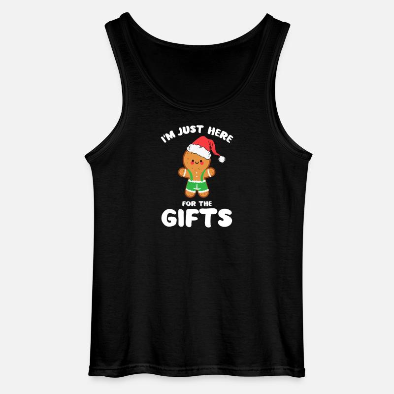 Lebkuchen-Weihnachtsmann-Geschenk-Tee - Gildan Männer Tank Top - Schwarz