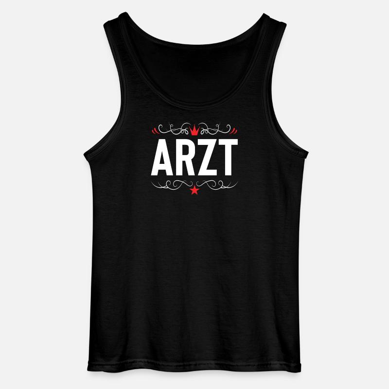 Arzt Beruf - Gildan Männer Tank Top - Schwarz