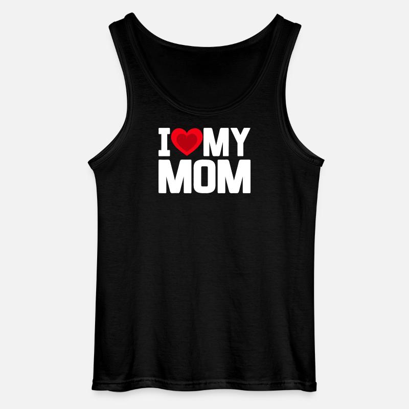 Ich liebe meine Mutter - Gildan Männer Tank Top - Schwarz