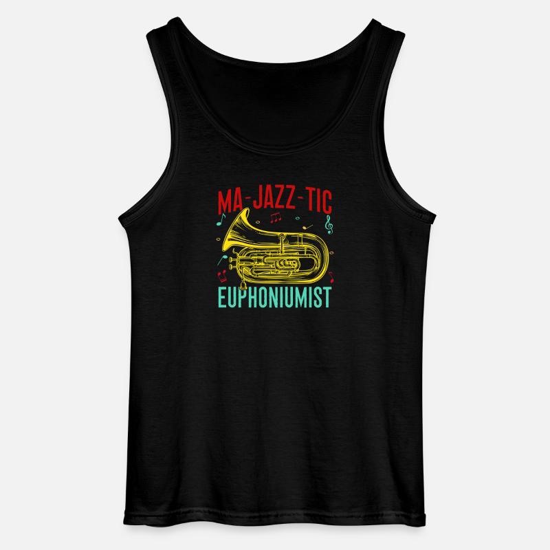 Euphonium Ma-Jazz-Tic Euphoniumist Baritone - Gildan Men’s Tank Top - black