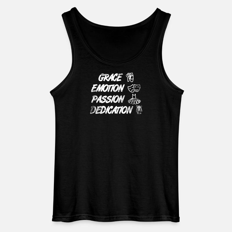 Grace Emotion Passion Devotion - Gildan Men’s Tank Top - black