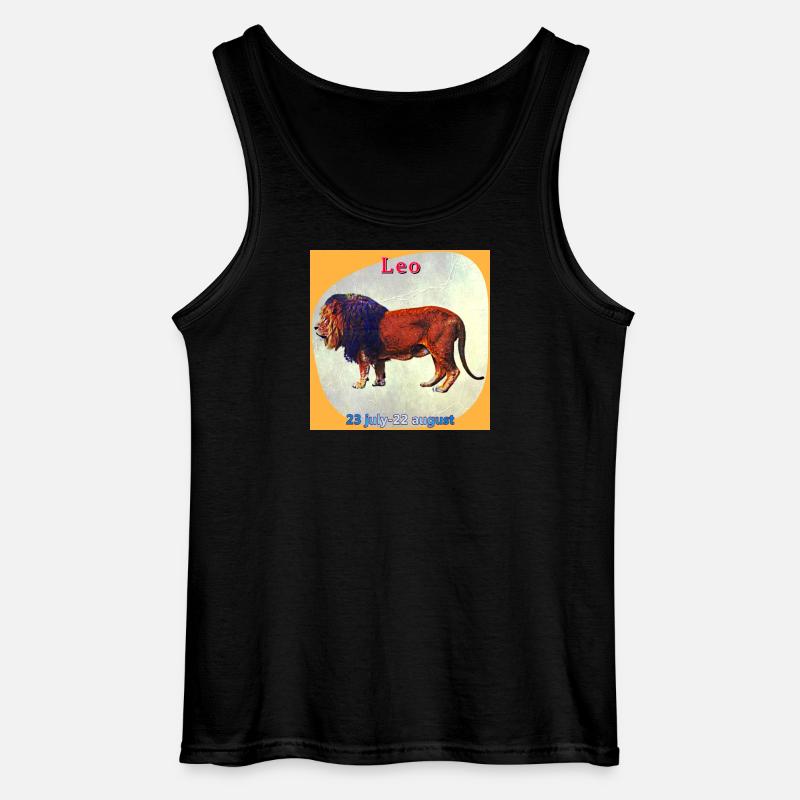 Löwe - Gildan Männer Tank Top - Schwarz