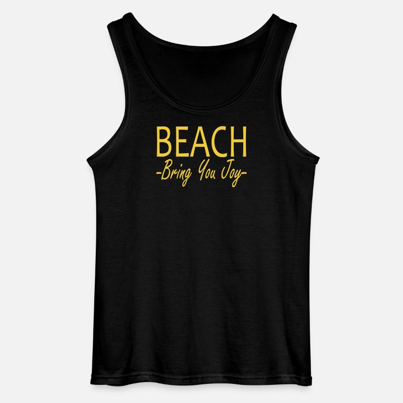 Beach bring you joy - Gildan Männer Tank Top - Schwarz