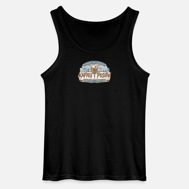 Blutgruppe Kafee Positiv  - Gildan Männer Tank Top - Schwarz