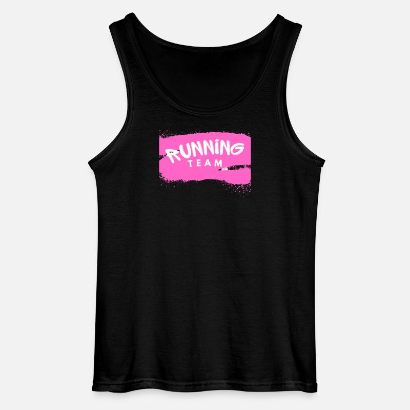 Running Team - Gildan Männer Tank Top - Schwarz