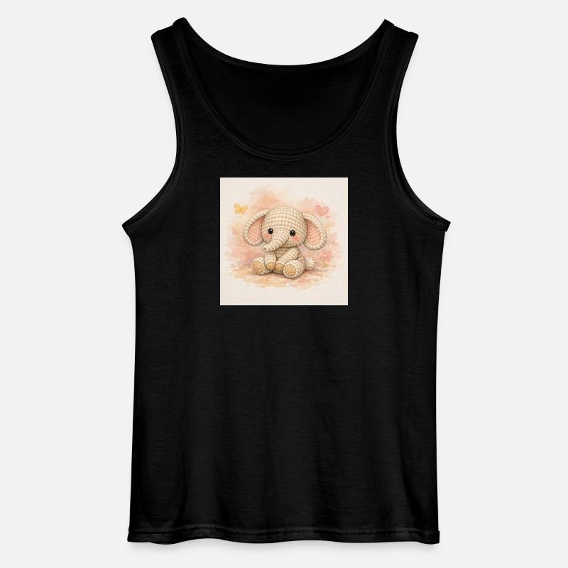 Garnelefant - Gildan Männer Tank Top - Schwarz