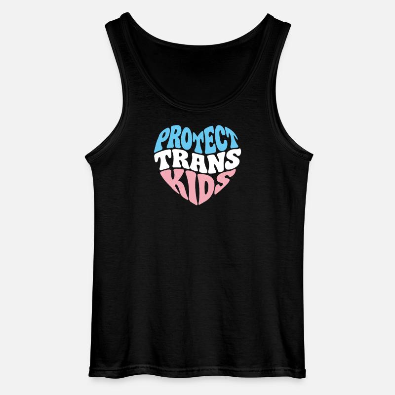 LGBTQ-Pride-Monat – Schütze trans Kinder - Gildan Männer Tank Top - Schwarz