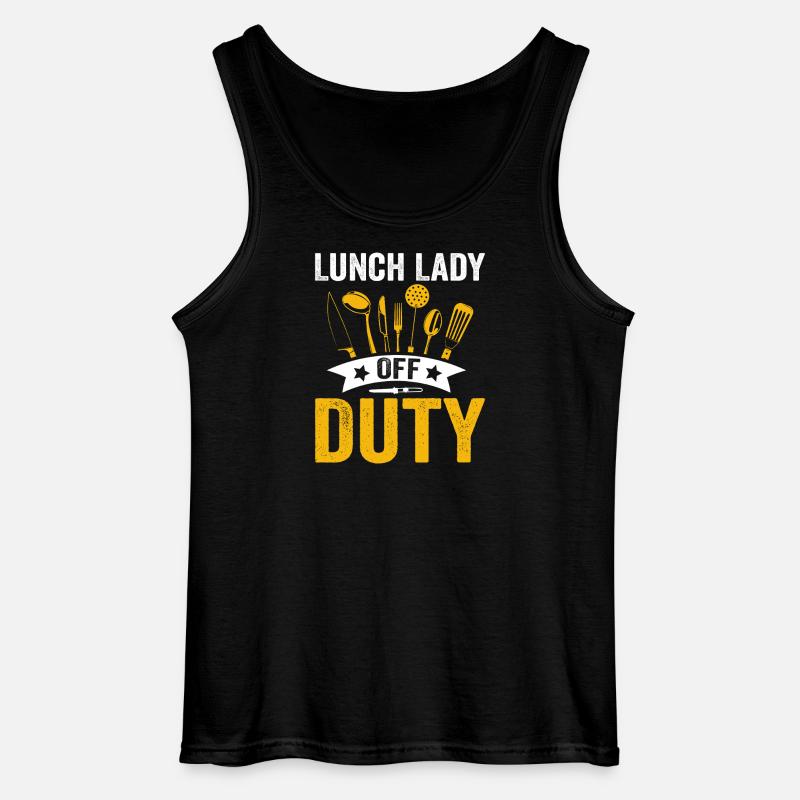 Lunch Lady Duty Küchenheldin - Gildan Männer Tank Top - Schwarz